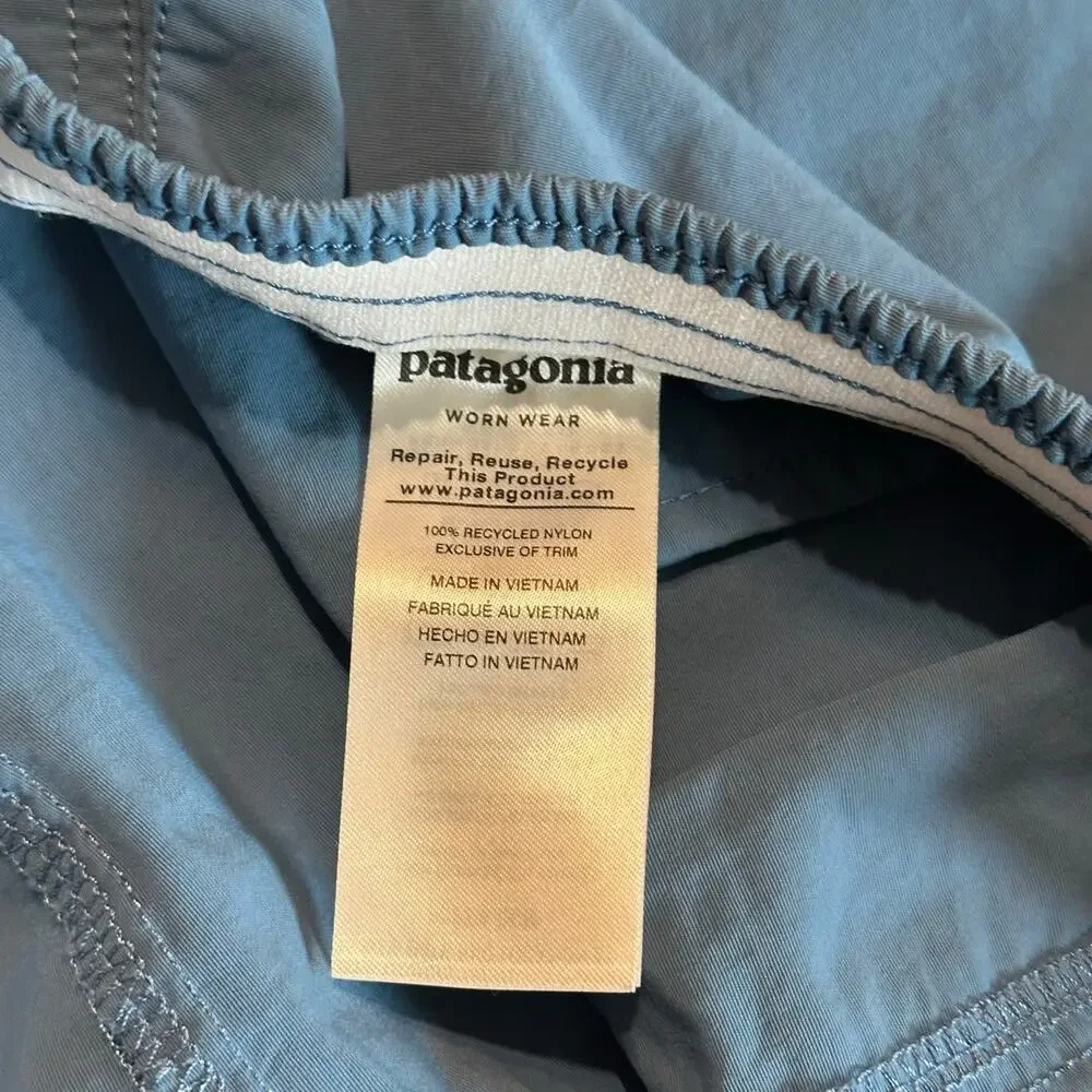 Patagonia Baggies Performance Outdoor Hiking Shorts Blue Gray Men’s Size XL